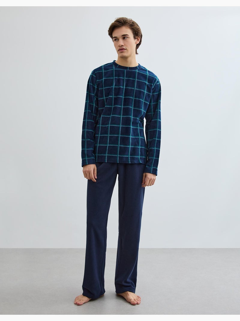 Pijama de forro polar, MO Fashion Azul - Kiabi