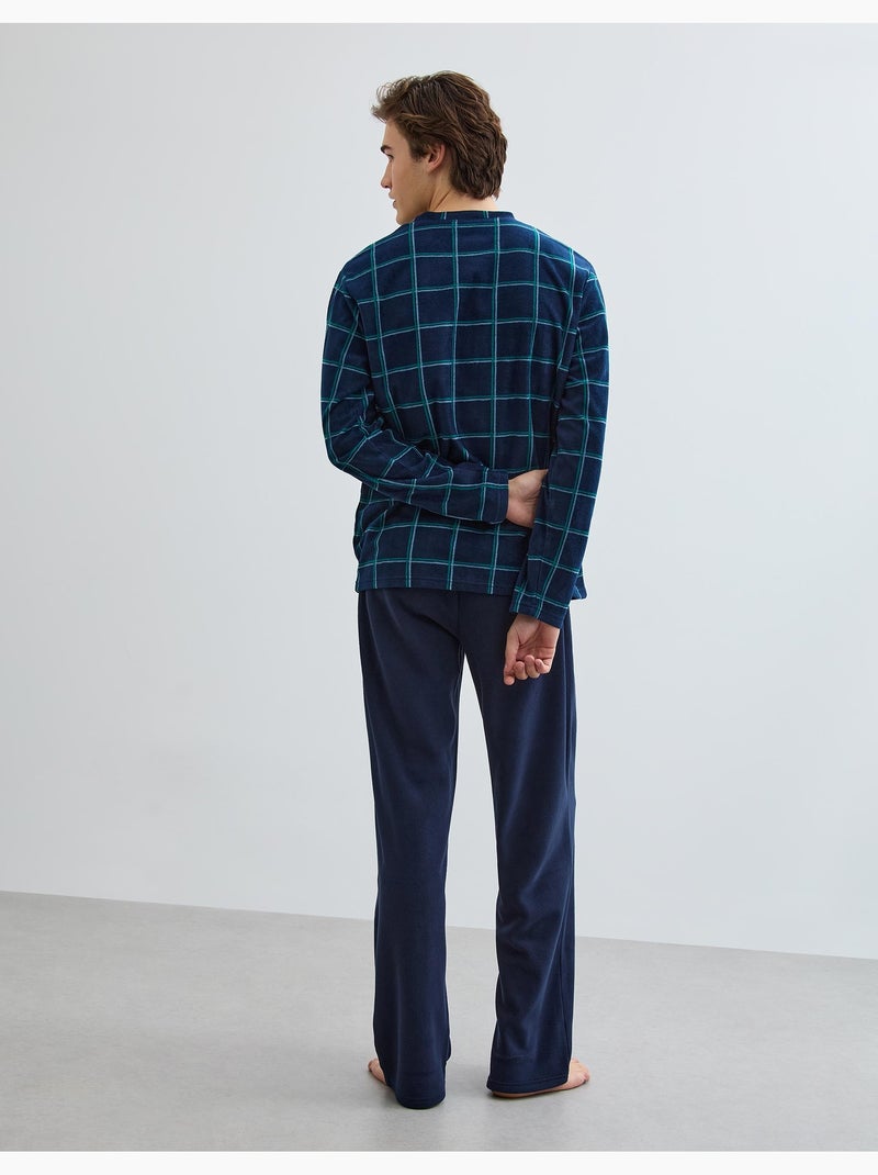 Pijama de forro polar, MO Fashion Azul - Kiabi