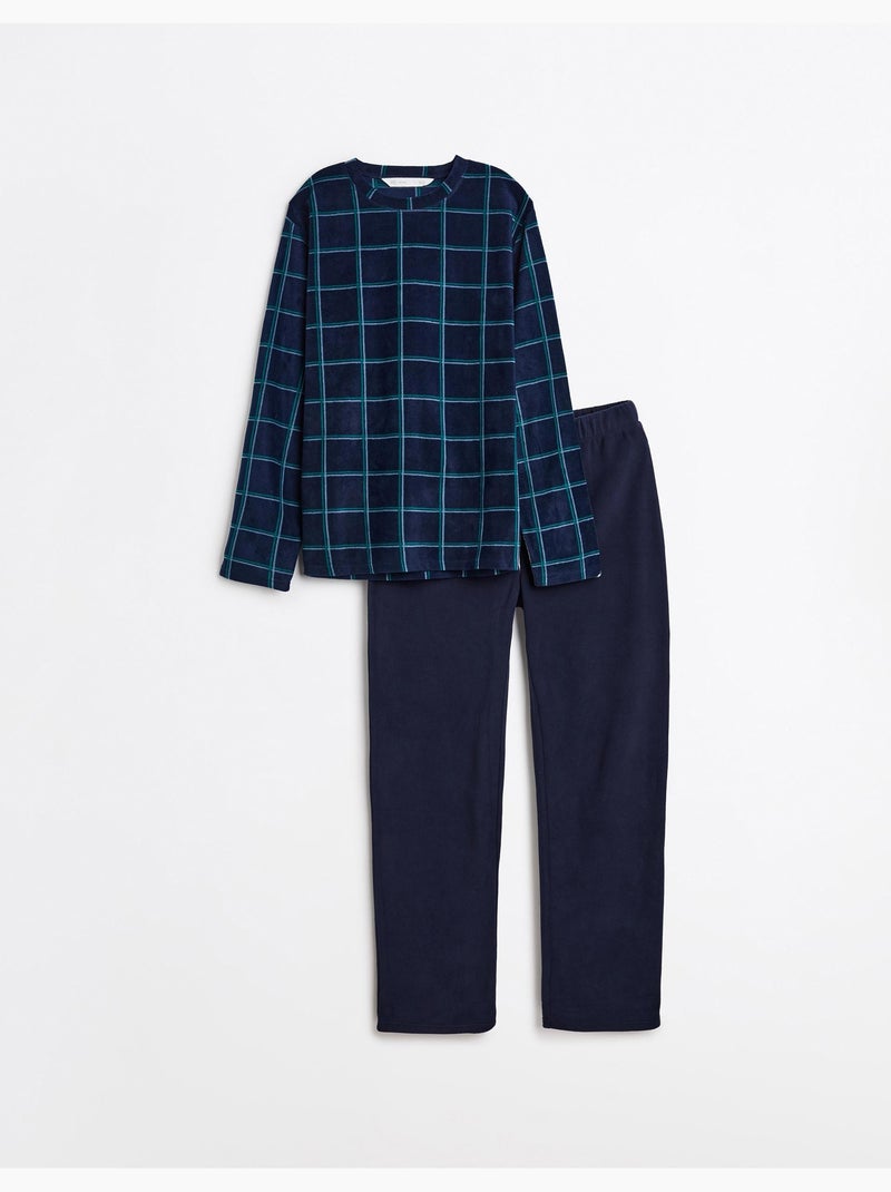 Pijama de forro polar, MO Fashion Azul - Kiabi