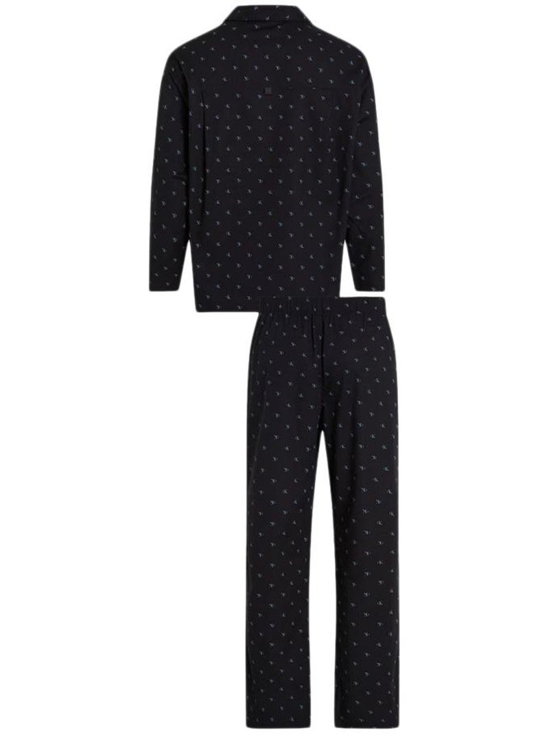 Pijama de Hombre Calvin Klein con Botones Negro - Kiabi