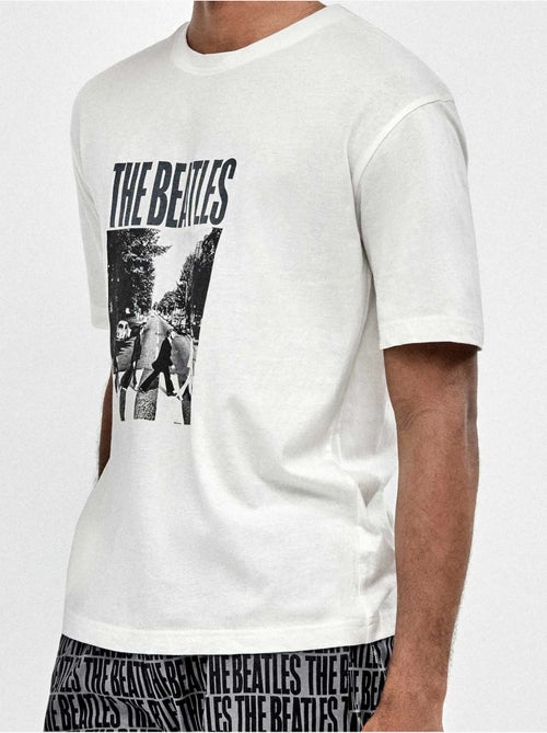 Pijama de hombre corto The Beatles Family Time estampado - Kiabi Pijama de hombre corto The Beatles Family Time estampado - Kiabi