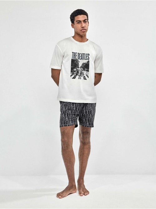 Pijama de hombre corto The Beatles Family Time estampado - Kiabi Pijama de hombre corto The Beatles Family Time estampado - Kiabi