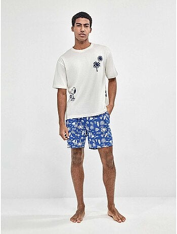 Pijama de hombre Snoopy Family Time 100% algodón