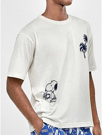 Pijama de hombre Snoopy Family Time 100% algodón