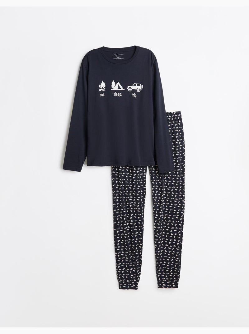 Pijama de jersey, mo fashion Azul - Kiabi