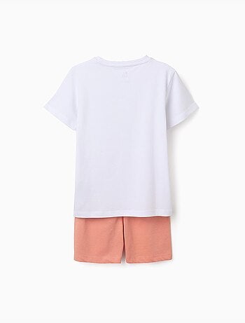 Pijama de manga corta de algodón con estampado de cocodrilo
