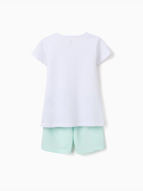 Pijama de manga corta de algodón con estampado de corazón - Kiabi