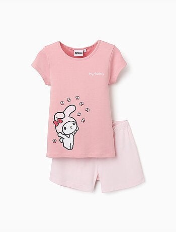 Pijama de manga corta de algodón con estampado de My Melody