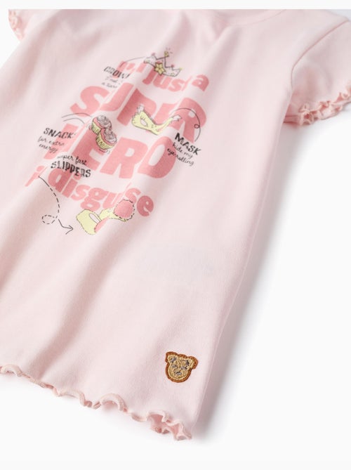 Pijama de manga corta de algodón con estampado Superhero - Kiabi