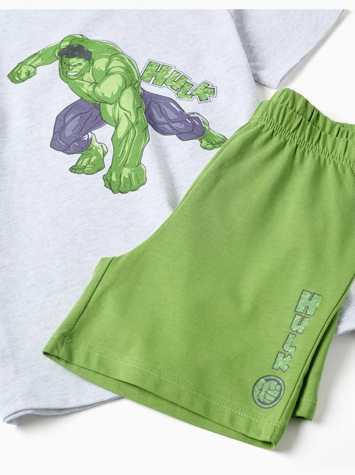 Pijama de manga corta de algodón con estampados de Hulk - Kiabi