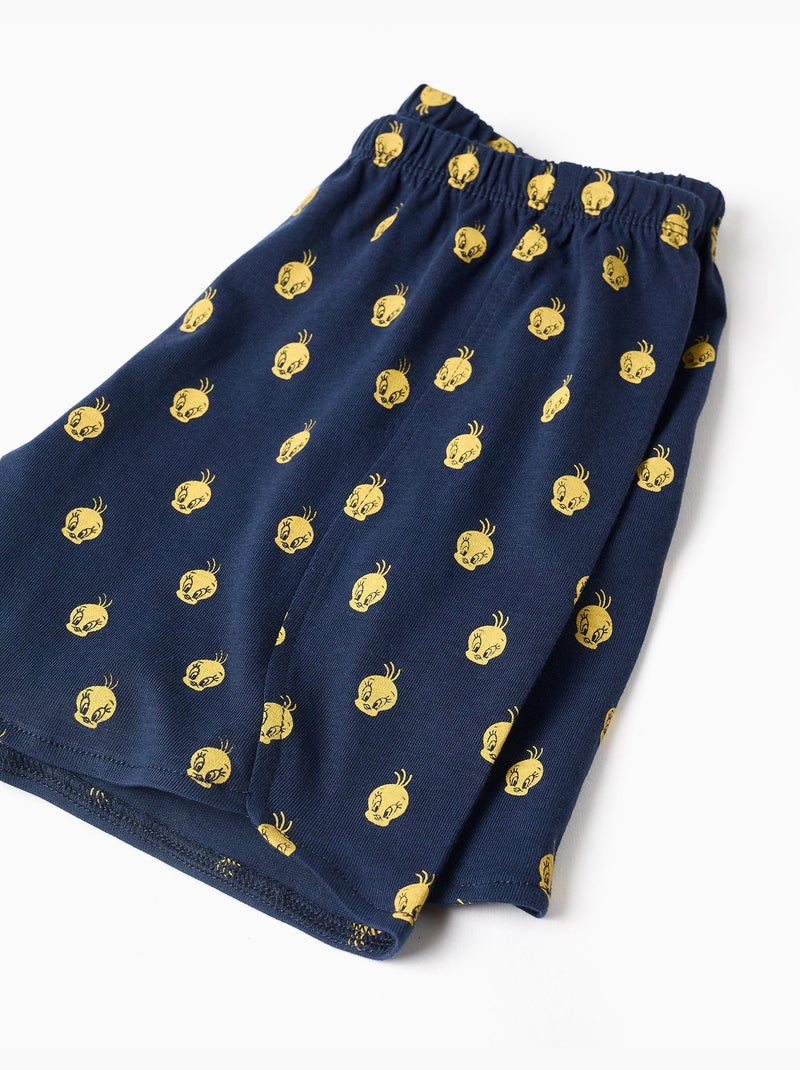 Pijama de manga corta de algodón con estampados de Piolín Amarillo claro - Kiabi