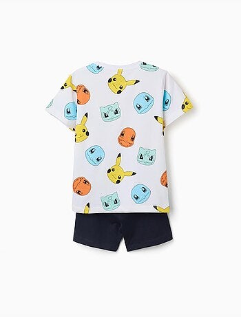 Pijama de manga corta de algodón con estampados de Pokémon