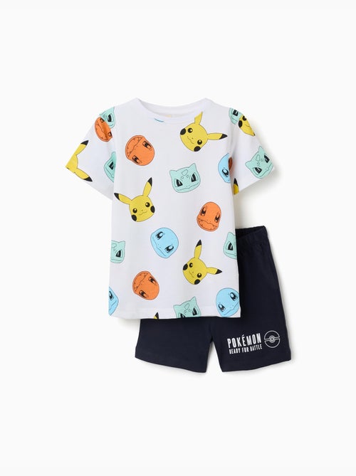 Pijama de manga corta de algodón con estampados de Pokémon - Kiabi