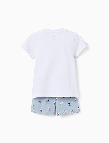 Pijama de manga corta de algodón con Mickey