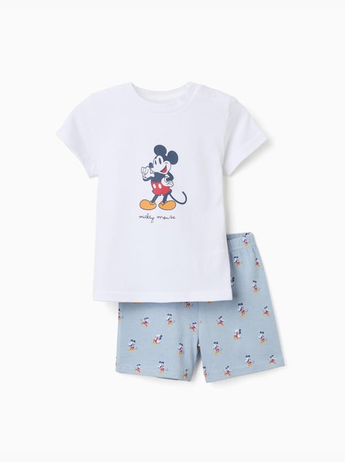 Pijama de manga corta de algodón con Mickey - Kiabi