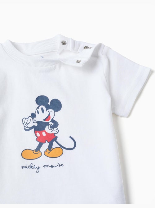 Pijama de manga corta de algodón con Mickey - Kiabi