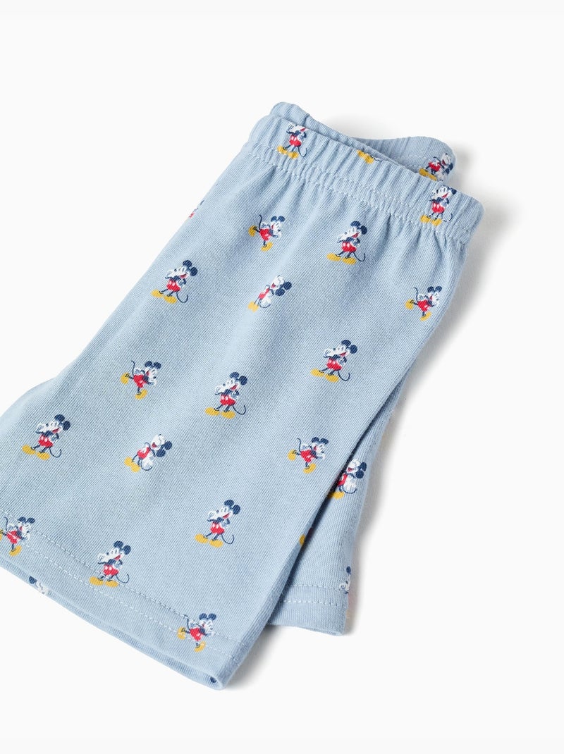 Pijama de manga corta de algodón con Mickey Blanco - Kiabi
