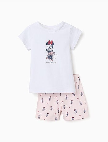 Pijama de manga corta de algodón con Minnie