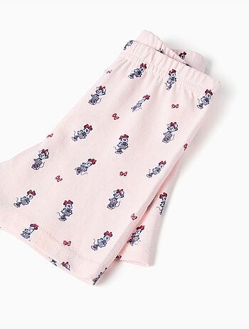 Pijama de manga corta de algodón con Minnie