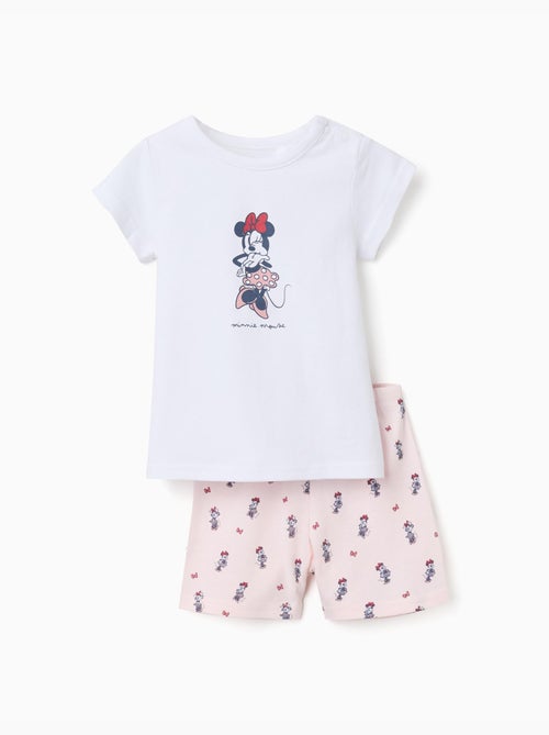 Pijama de manga corta de algodón con Minnie - Kiabi