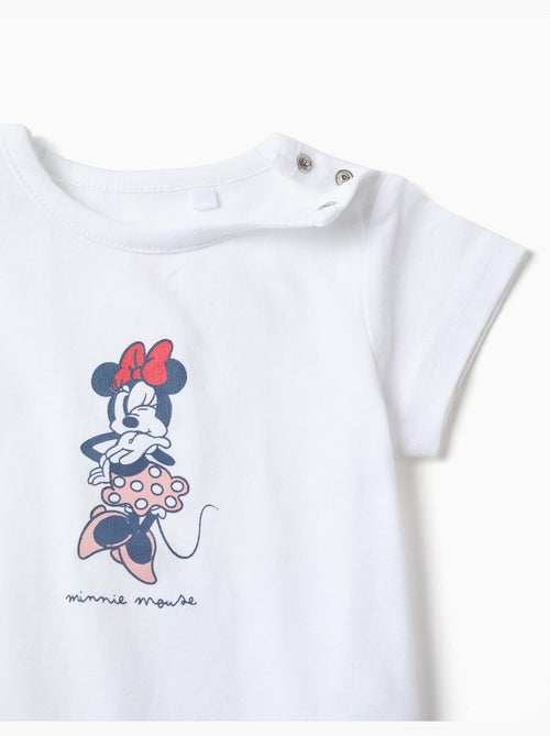 Pijama de manga corta de algodón con Minnie - Kiabi