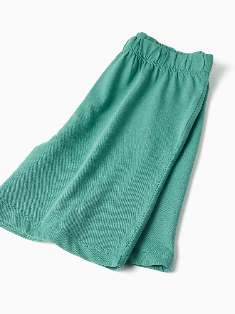 Pijama de manga corta de algodón con motivo de cocodrilos Verde claro - Kiabi