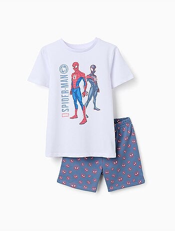 Pijama de manga corta que brilla en la oscuridad Spider-Man