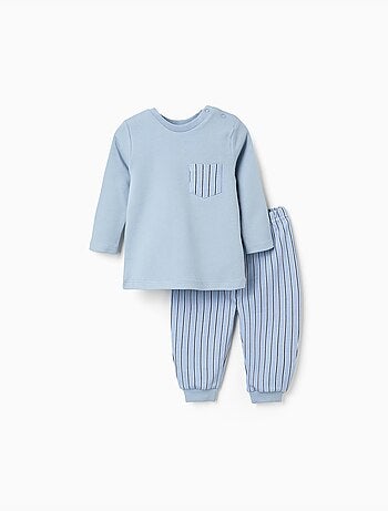Pijama de manga larga a rayas