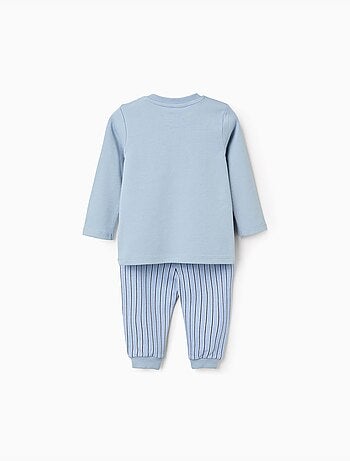 Pijama de manga larga a rayas