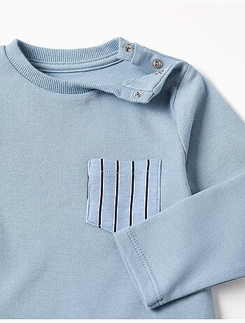 Pijama de manga larga a rayas