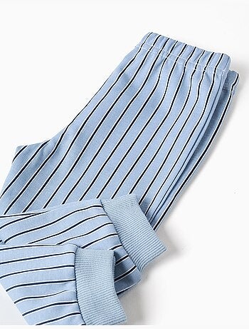 Pijama de manga larga a rayas