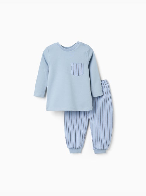 Pijama de manga larga a rayas - Kiabi Pijama de manga larga a rayas - Kiabi