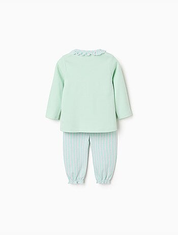 Pijama de manga larga a rayas