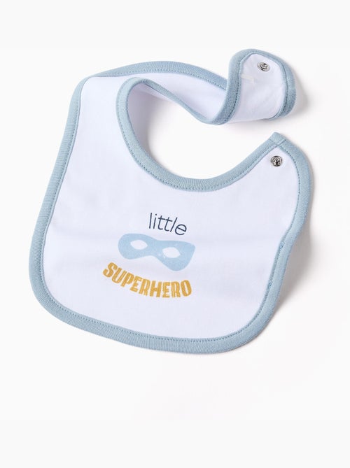 Pijama de manga larga + babero de algodón - Kiabi