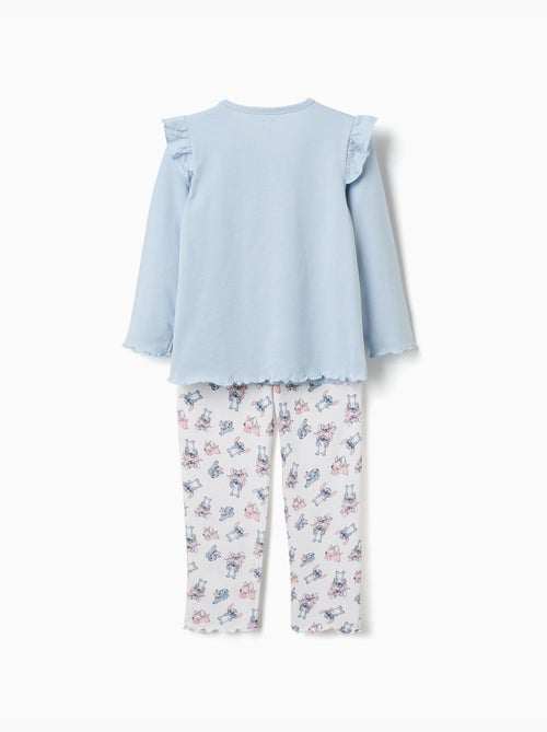Pijama de manga larga con estampado de Stitch y Angel - Kiabi Pijama de manga larga con estampado de Stitch y Angel - Kiabi