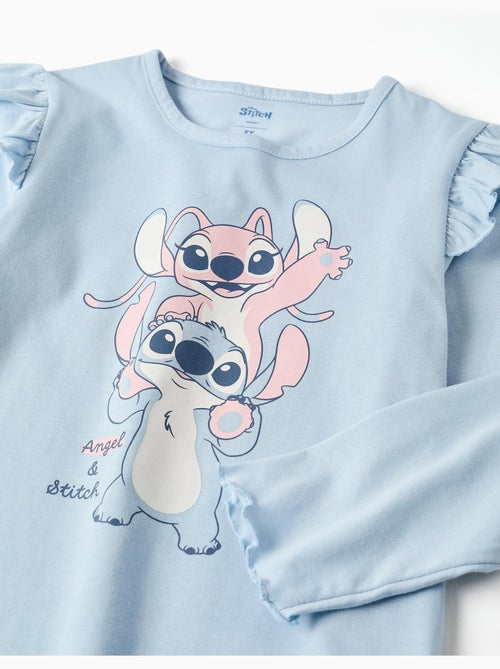 Pijama de manga larga con estampado de Stitch y Angel - Kiabi Pijama de manga larga con estampado de Stitch y Angel - Kiabi