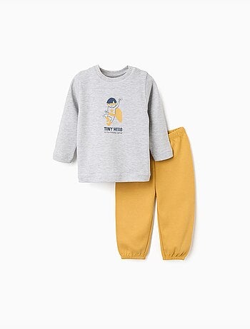 Pijama de manga larga con estampado