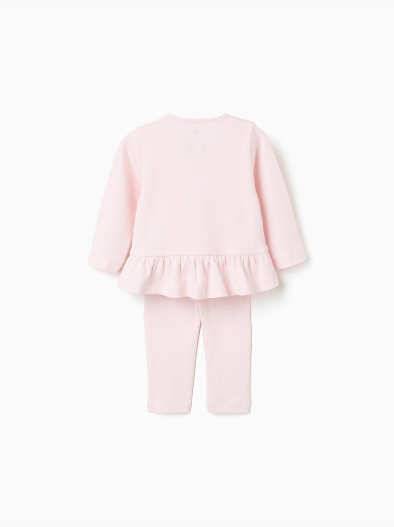 Pijama de manga larga con estampado Rosa claro - Kiabi