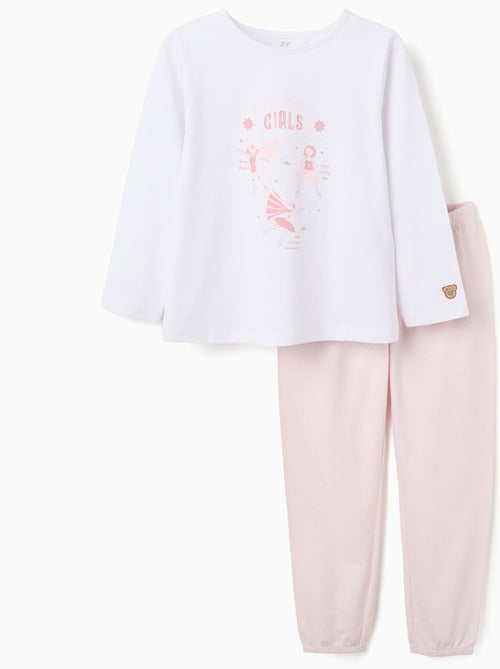 Pijama de manga larga con estampado Super Power Girls - Kiabi