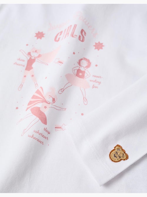 Pijama de manga larga con estampado Super Power Girls - Kiabi