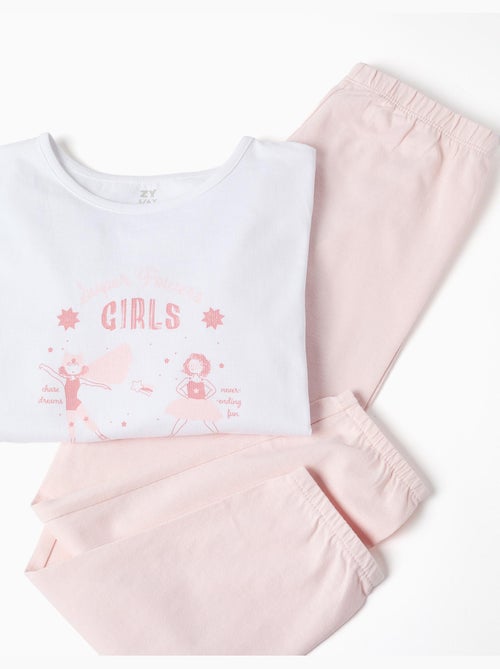 Pijama de manga larga con estampado Super Power Girls - Kiabi