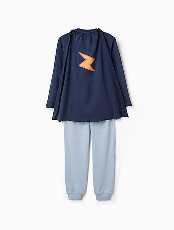 Pijama de manga larga de algodón con capa desmontable