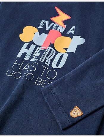 Pijama de manga larga de algodón con capa desmontable