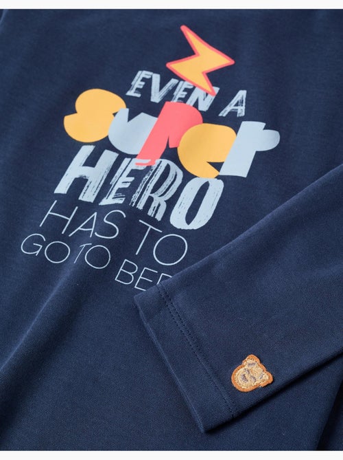 Pijama de manga larga de algodón con capa desmontable - Kiabi