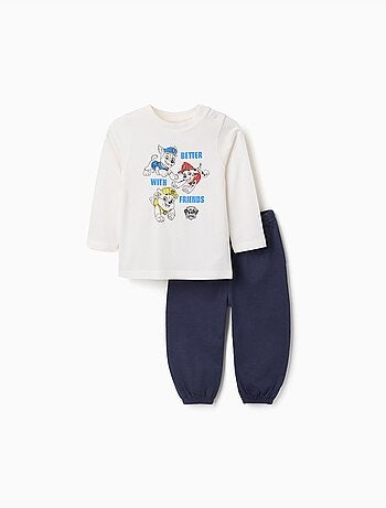Pijama de manga larga de algodón con estampado de la Patrulla Canina