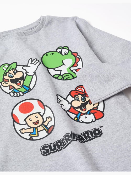 Pijama de manga larga de algodón con estampado de Super Mario - Kiabi Pijama de manga larga de algodón con estampado de Super Mario - Kiabi