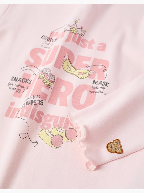 Pijama de manga larga de algodón con estampado Superhero - Kiabi
