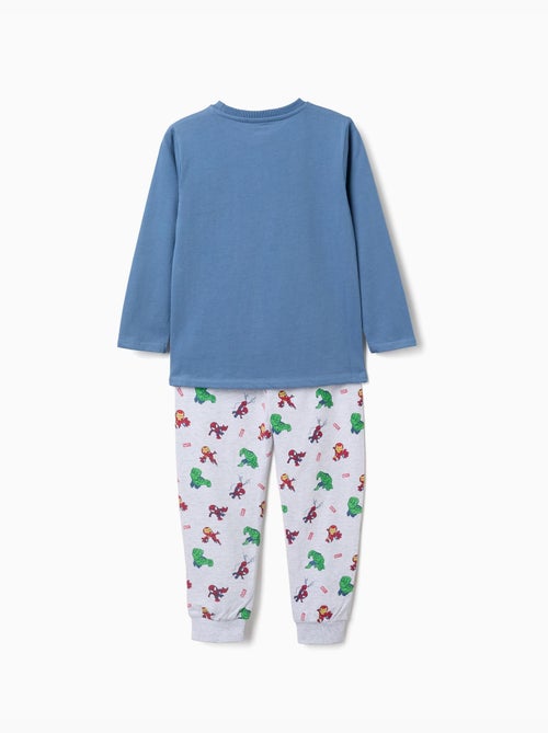 Pijama de manga larga de algodón con estampados de Marvel - Kiabi Pijama de manga larga de algodón con estampados de Marvel - Kiabi