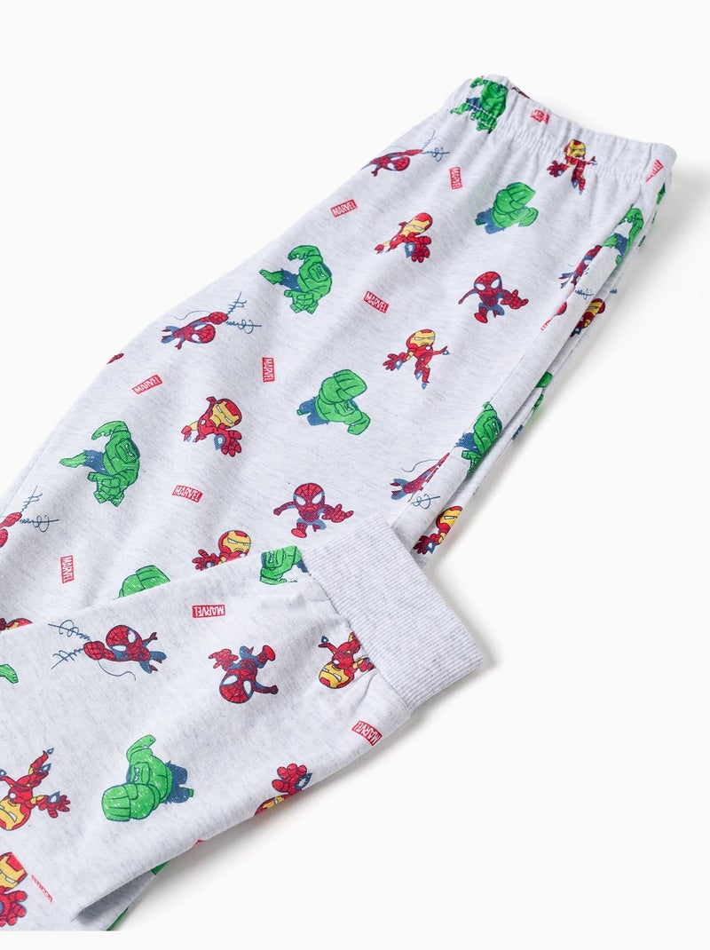 Pijama de manga larga de algodón con estampados de Marvel Azul Azul - Kiabi