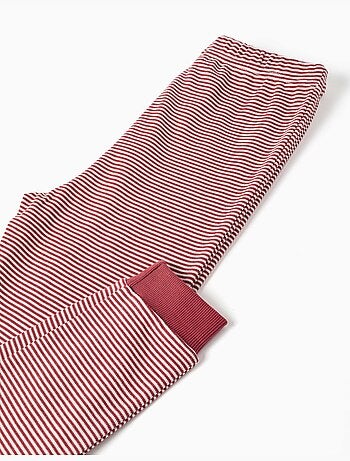 Pijama de manga larga de algodón con máscara acolchada